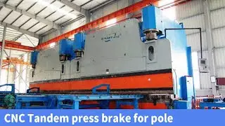 CNC Tandem press brake for pole,transportation communication pole machine street pole press brake