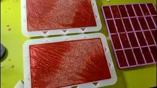 Watch me Resin Ruby red clutch purse DIY handmade purse