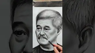 Masterstroke in Motion! Realistic Pencil Portrait of an Elderly Man Comes Alive