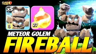 TH18 FIREBALL MISTAKE? ☄️ Meteor Golem & Warden Fireball Strategy! (Clash of Clans) 
