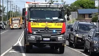 FRNSW Hazmat Tanker 306 responding & Pump 510 onscene (Grafton & Yamba)