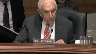 At Senate Hearing, Lautenberg Announces Toxic Chemical Reform Bill