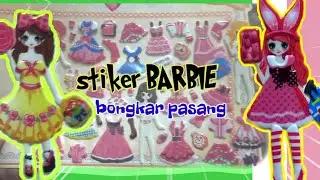 stiker Barbie BP bisa ganti ganti baju l stiker bongkar pasang