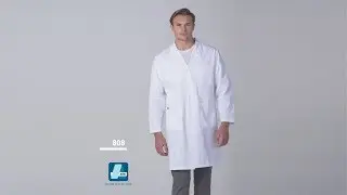 808 UNISEX 39&rdquo; MIDRIFF  LAB COAT