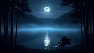 Deep Sleep Music 🌙 Soft Piano & Moonlit Lake | 8 Hours