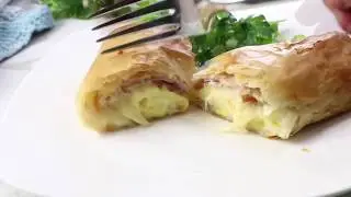 Crispy Phyllo Breakfast Burrito Wraps