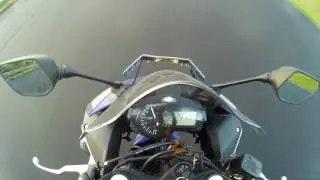 Yamaha YZF R3 - Straight line braking on wet roads