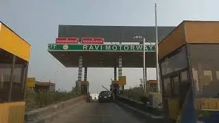Exiting M2 Ravi toll plaza - Non M-tag vehicle lane