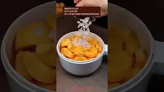 EASY PICKLED YELLOW PEACH RECIPE #recipe #cooking #chinesefood #peach #fruit #pickled #desserts