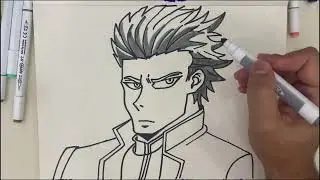 Drawing Vergil from Devil May Cry | Epic Anime-Style Fan Art