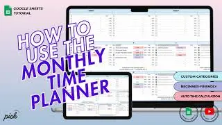 Monthly Time Planner Tutorial