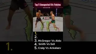 Top 5 most unexpected UFC finishes 😱😱 #mma #ufc #unexpected  #top5 #viral
