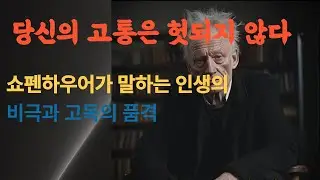 당신의 고통은 헛되지 않다   쇼펜하우어가 말하는 인생의 비극과 고독의 품격