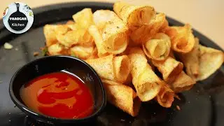 Crispy Potato roll Chips | Double fried potato chips | Yaadgar kitchen
