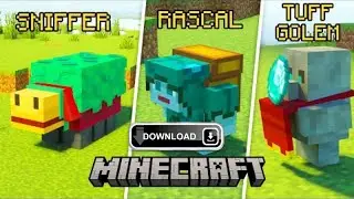Minecraft 1.20 New Mobs download || Tuff Golem mod download