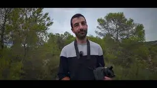 Cámara ojo acción probando una LENTE VARATA en modo cine paseándose por la naturaleza impresionante