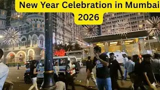 New Year in Mumbai 🎉 | Marine Drive 🌊 Gateway of India 🇮🇳 | Crowd & Celebration