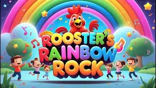 Rooster&rsquo;s Rainbow Rock 🌈 | Fun Kids Song with Colors & Music | Learn the Rainbow