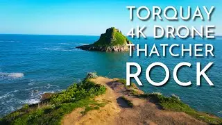 Torquay Drone 4K Thatcher Rock | Devon England | Cinematic Video