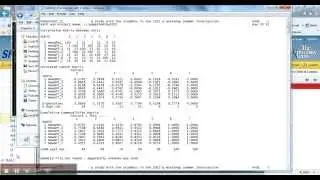 Video 10 PCA with Varimax Solution Part 2 The LIS Printout PQ Method with DOSBox Ramlo 2012 05 20