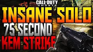 COD GHOSTS: *SOLO* 75 SECOND KEM STRIKE (Fast KEM Strike Gameplay)