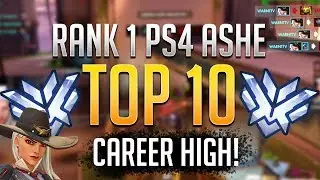 Rank 1 Ashe HITS TOP 10 DPS *CAREER HIGH* - PS4 Overwatch
