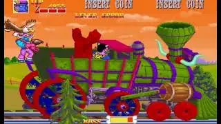 Wild West C.O.W.-Boys of Moo Mesa (Arcade) Wagon Train Boss Battle