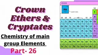 Crown Ethers & Cryptates #MainGroup Elements #CSIR NET #Gate