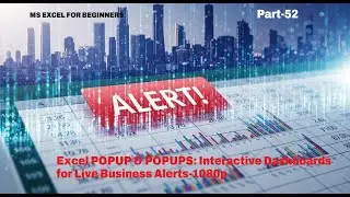 Excel POPUP & POPUPS: Interactive Dashboards for Live Business Alerts-1080p | #excel #dashboard