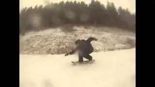 Longboarding in the Snow
