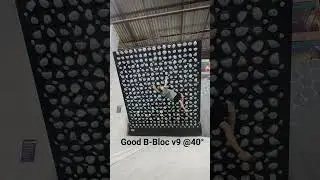 Good B-Bloc v9/7c @40&deg; Kilter Board #bouldering #kilterboard