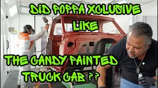 Painting A Candy Red Color On This Truck Cab ,Did The Boss Man Like The Results ????