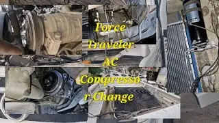 How To Force Traveler  Ka Ac Compressor And Condenser New Install #shorts #vairalshorts #automobile