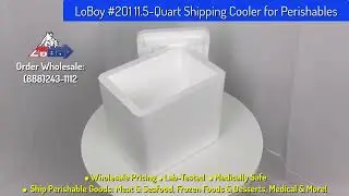 LoBoy #201 11.5-Quart Styrofoam Shipping Cooler for Perishables