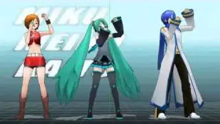 【MMDモデルテスト】ミクMEIKOKAITOでチルノのパーフェクトさんすう教室
