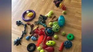 Bins & Things Dog Toy Bin Storage Basket (14 x 14 x 14 Inches) Thick Felt Dog Toy review