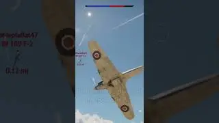 Hurricane Mk IIB/Trop vs Bf 109F-2 Dogfight #warthunder #dogfight