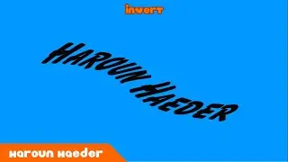 Haroun Haeder Warp ident AVS Video Editor Effects