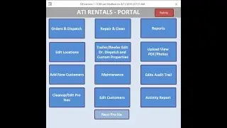 MS Access Database - Trailer/Reefer Rental - Overview