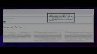 V Ira, A.I Based Content Generator Demo