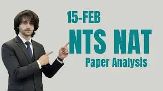 NTS NAT February 2026 Paper Solution I NTS NAT 2 2026 Test Solution I NTS NAT Past Papers I NAT Test