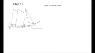 Learn How to Draw a Cartoon Pirate Ship / Boat Drawing Lesson