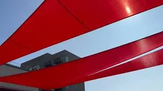 Massive 52-Foot Shade Sail Install Transforms This Space | Van Nuys Awning Project
