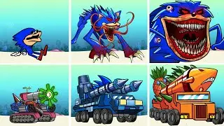 ALL SPONGEBOB TITAN ROBOT Houses vs The Sonic Tapes | Animation Cartoon