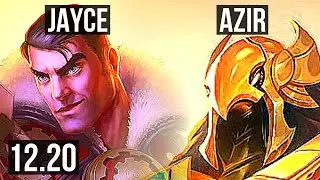 JAYCE vs AZIR (MID) | 300+ games, 2/1/3 | KR Diamond | 12.20
