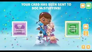 Disney Junior: Игровой процесс создания праздничных открыток