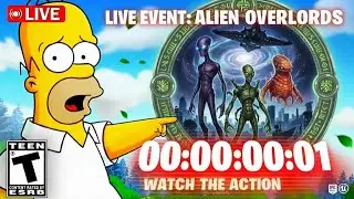 🔴Fortnite Season 4 FINALE EVENT Countdown - Alien Overlords Are Coming
