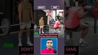 Deadlift & Squat on Same or Consecutive Days ❌️ #shorts