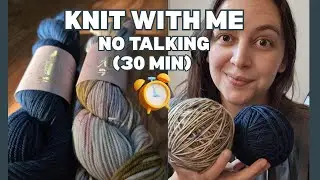 30 Minutes of Quiet Crafting // Yarn Winding By Hand (NO TALKING)
