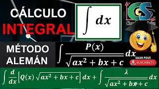 Cálculo integral 2.  Método alemán.